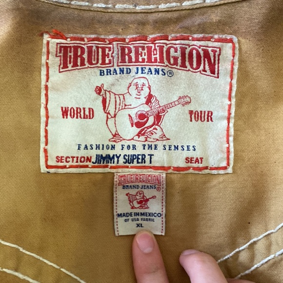 XL True Religion Leather Jacket - Picture 4 of 4